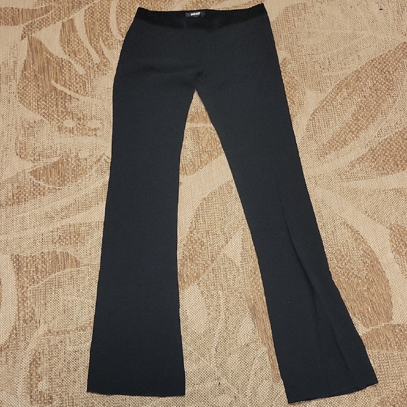 Just Cavalli Elegant Black Silk Trousers NEW,All Products : American Fashion Style Bags On Sale